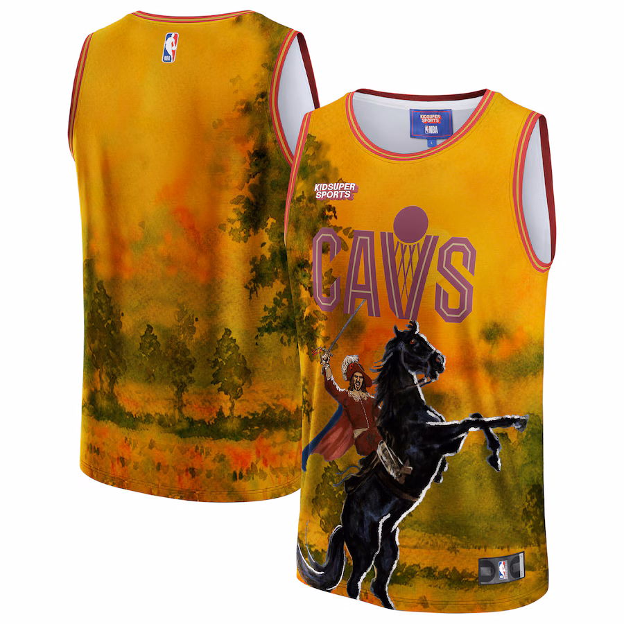 Maglia casa unisex KidSuper Studios dei Cleveland Cavaliers - Oro
