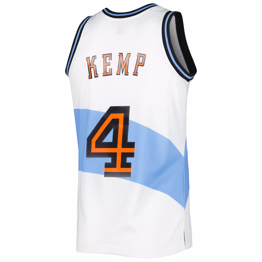 Shawn Kemp Camiseta Swingman de los Hardwood Classics Mitchell & Ness de los Cleveland Cavaliers - Blanco