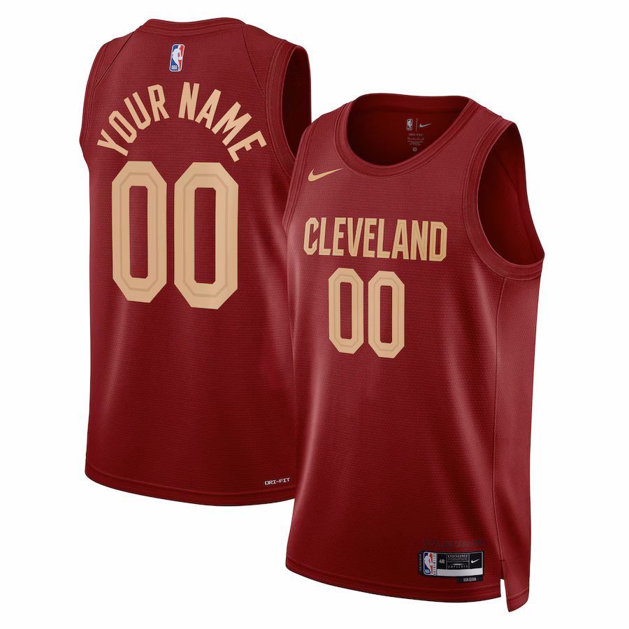 Maglia Swingman personalizzata Unisex dei Cleveland Cavaliers - Edizione Icona - Burdiglia