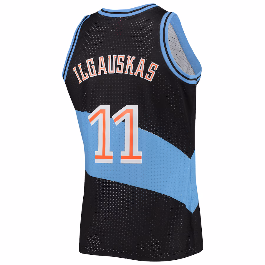 Zydrunas Ilgauskas Camiseta Swingman de los Hardwood Classics de Mitchell & Ness de los Cleveland Cavaliers - Negro