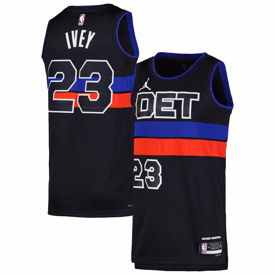 Camiseta Jaden Ivey Detroit Pistons Jordan Brand unisex Swingman