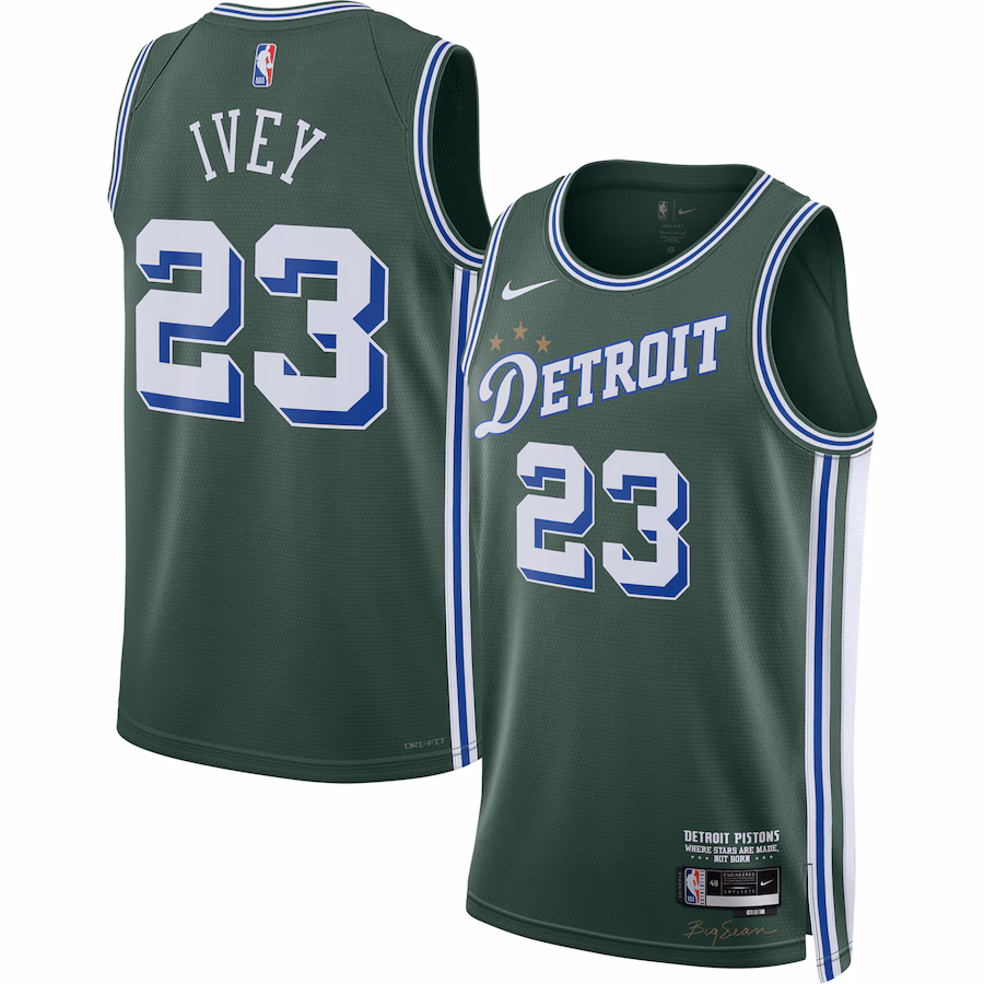 Jaden Ivey, Maglia Swingman 2022/23 dei Detroit Pistons - Edizione Città - Verde