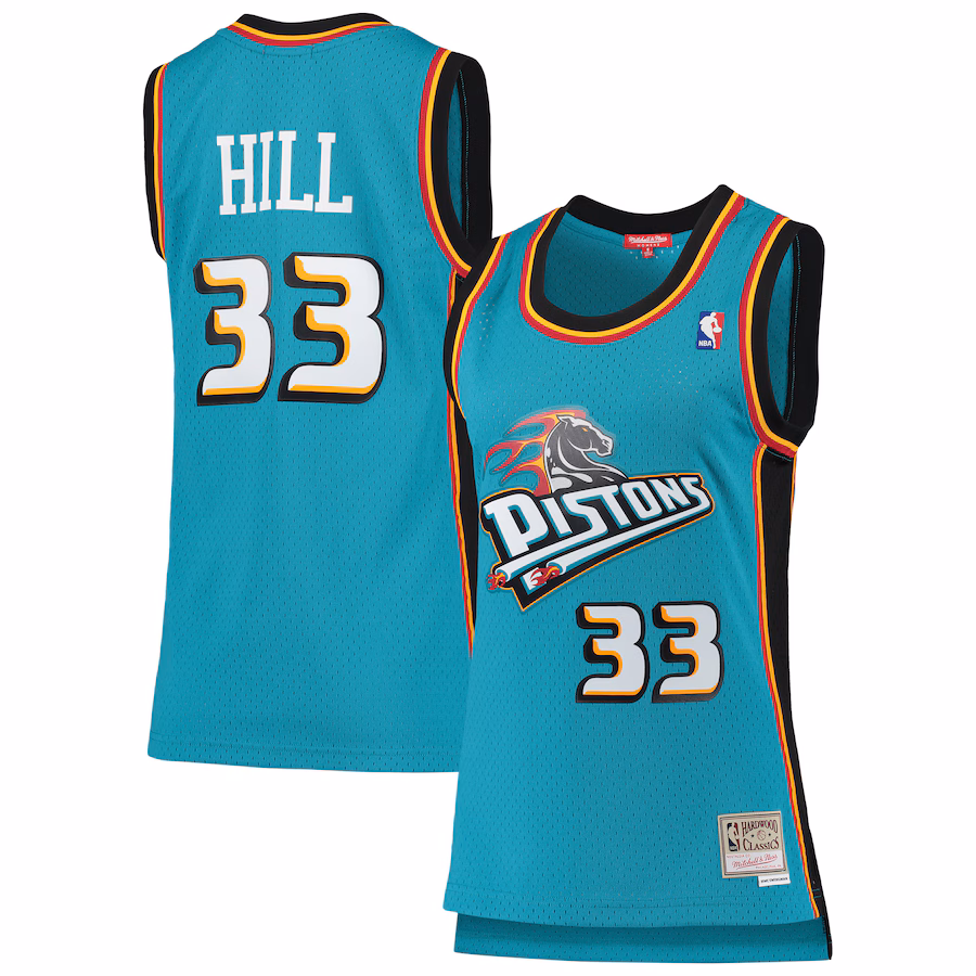 Maglia Grant Hill Detroit Pistons Mitchell & Ness donna 1998/99 Classic Edition
