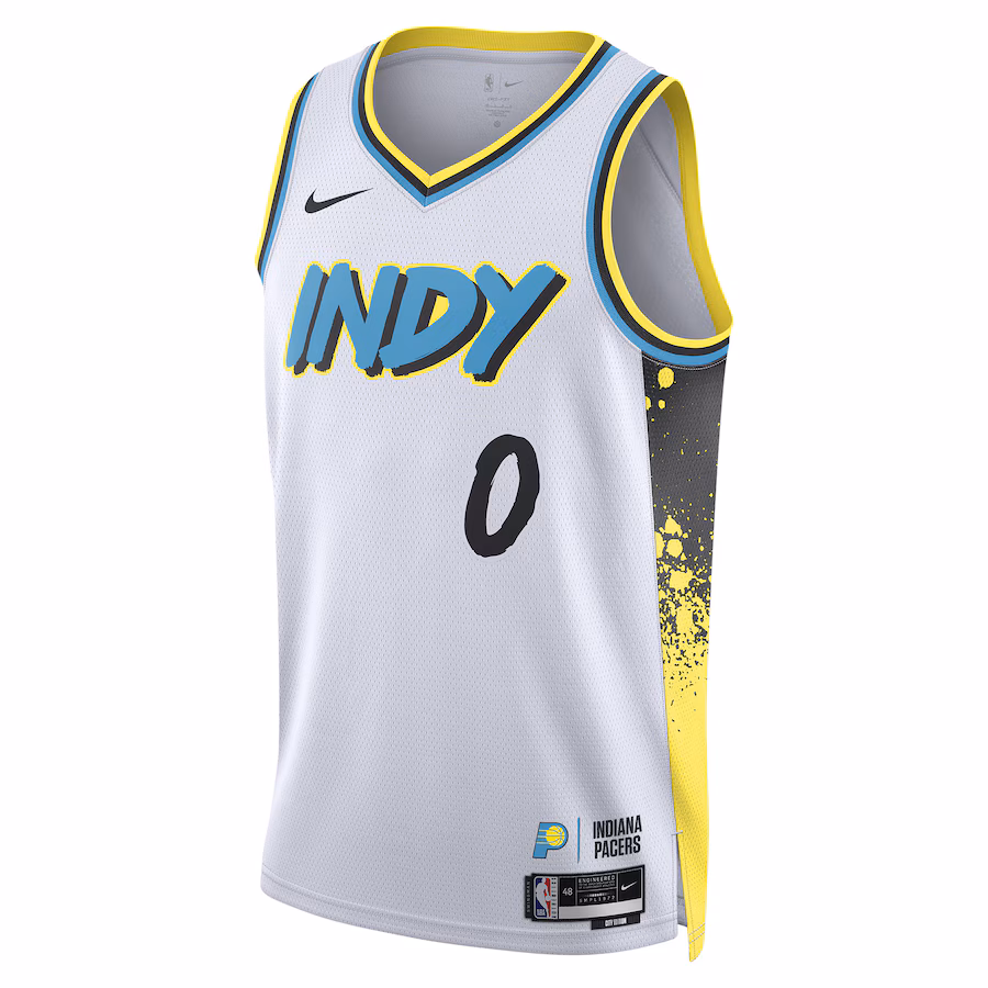 Camiseta City Edition unisex Indiana Pacers Tyrese Haliburton 2024/25