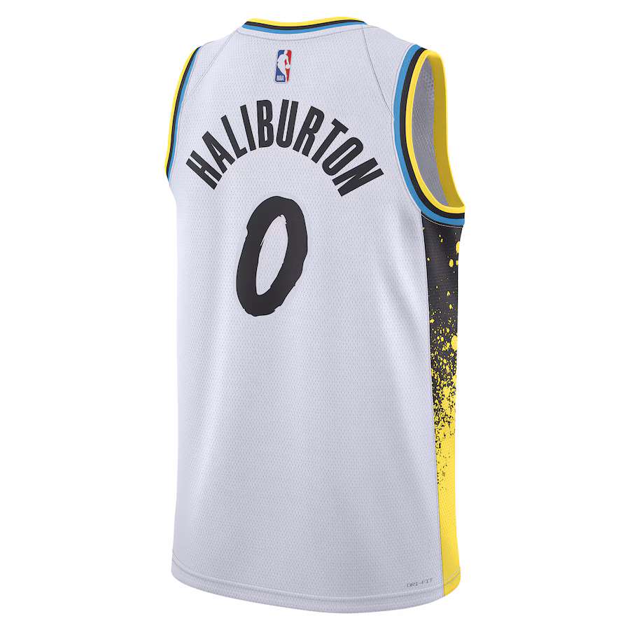Camiseta City Edition unisex Indiana Pacers Tyrese Haliburton 2024/25