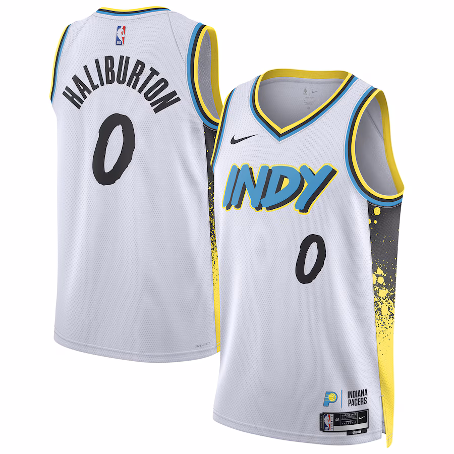 Maglia City Edition unisex Indiana Pacers Tyrese Haliburton 2024/25