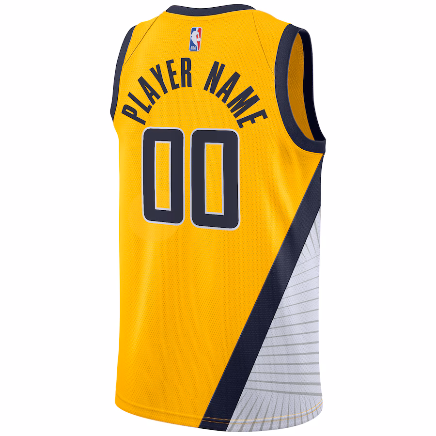 Indiana Pacers Jordan Brand Swingman Custom Jersey - Statement Edition - Gold