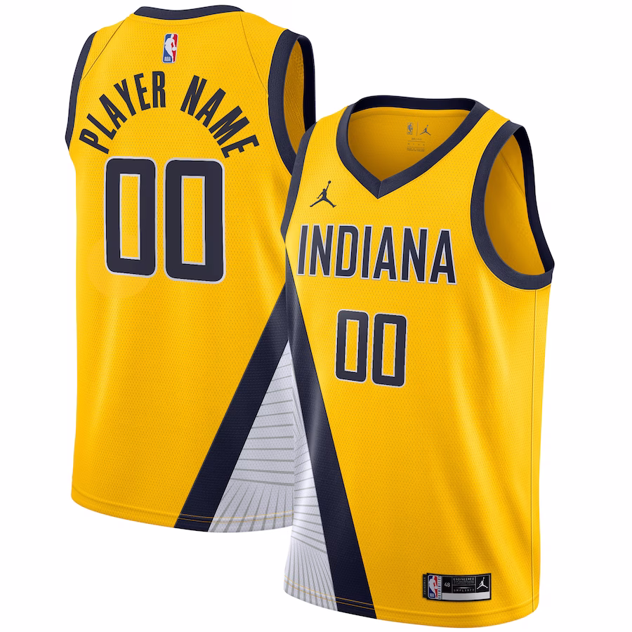 Indiana Pacers Marca Jordan Maglia Swingman personalizzata - Edizione Dichiarazione - Oro