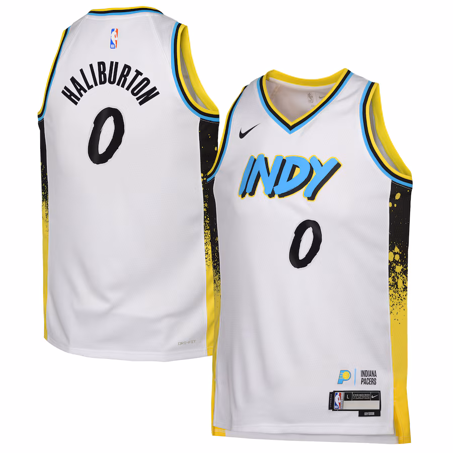 Maglia City Edition Swingman junior Indiana Pacers Tyrese Haliburton 2024/25