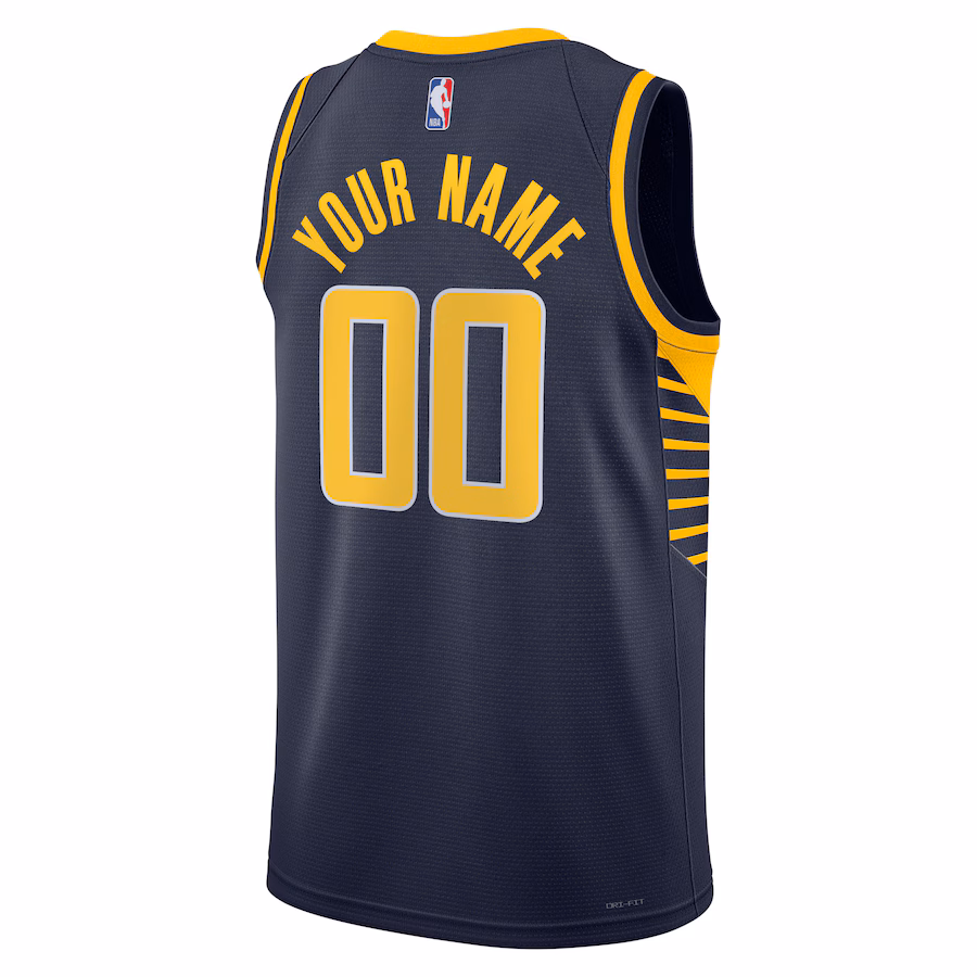 Indiana Pacers Camiseta Swingman personalizada unisex para la temporada 2022/23 - Edición Ícono - Azul marino
