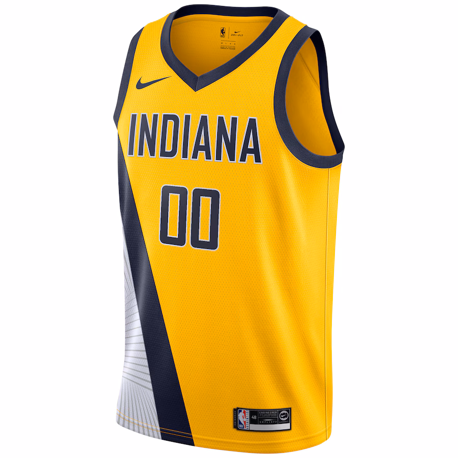 Indiana Pacers Camiseta Swingman personalizada para 2019/20 - Edición Declaración - Amarillo