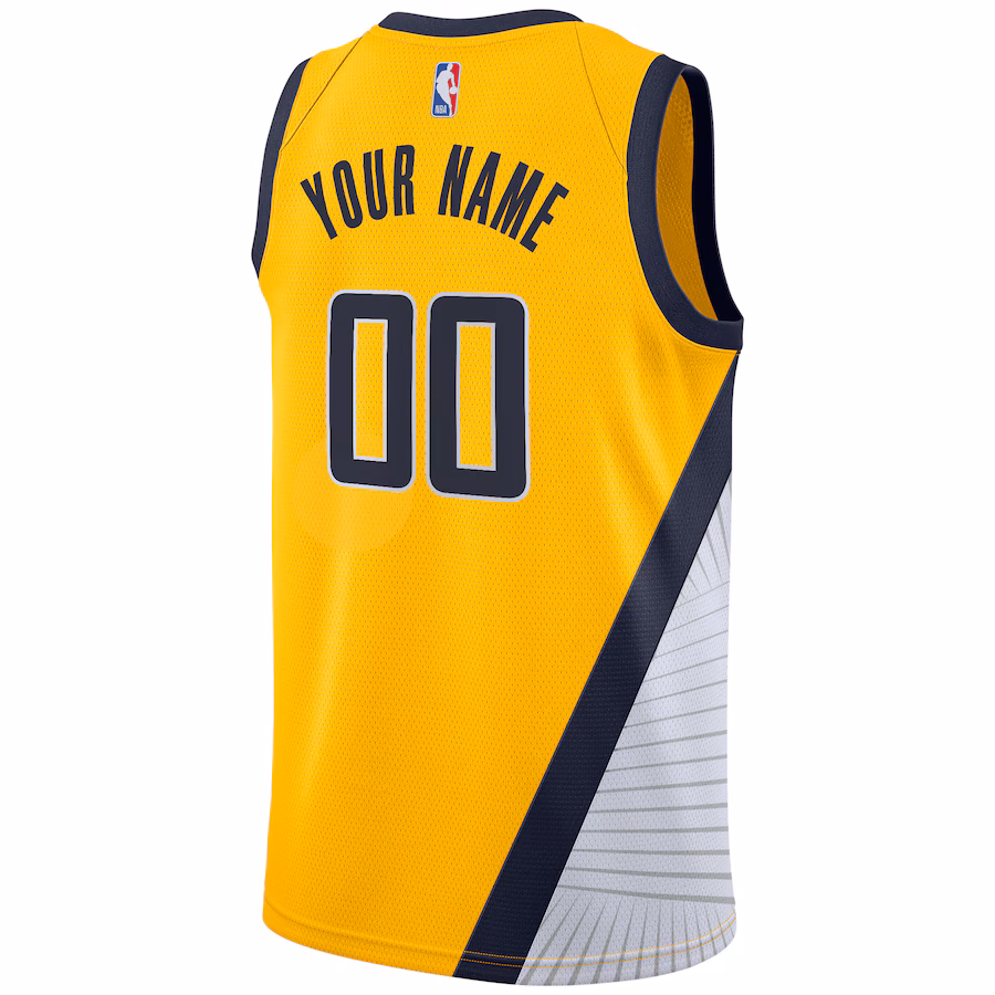 Indiana Pacers Camiseta Swingman personalizada para 2019/20 - Edición Declaración - Amarillo
