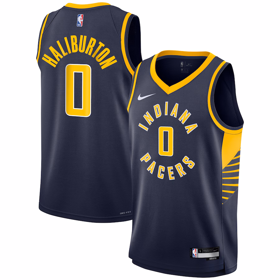 Tyrese Haliburton, Maglia Swingman per i giovani degli Indiana Pacers - Edizione Icona - Blu marinaio