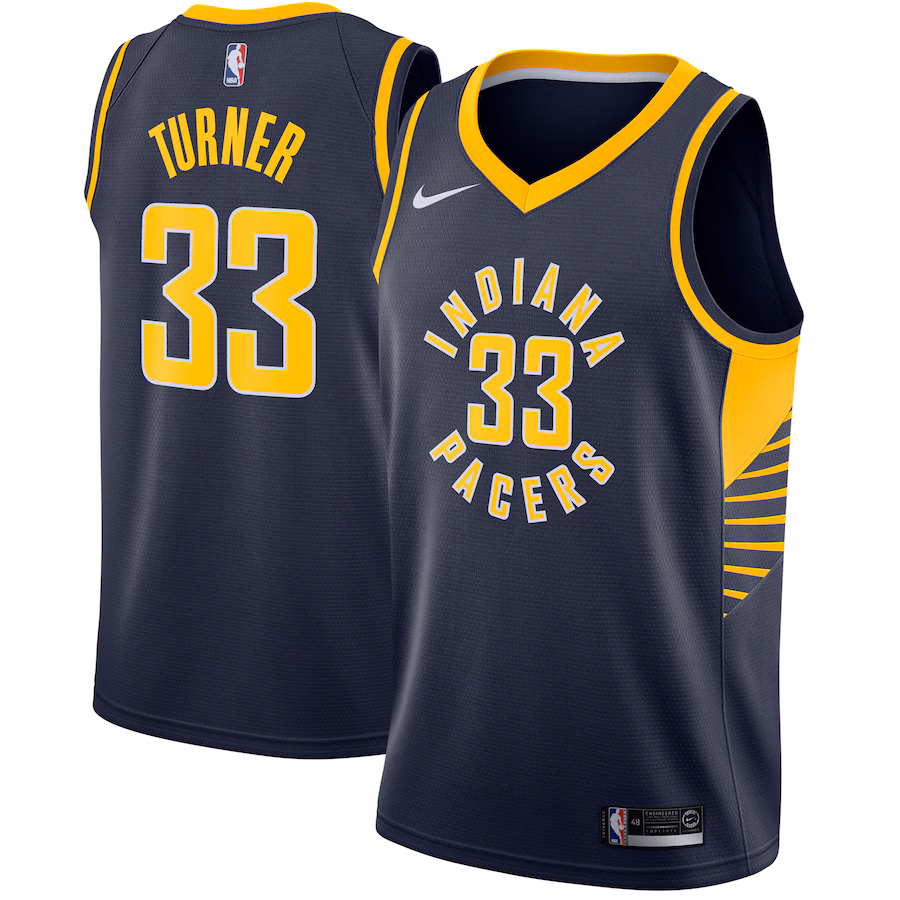Myles Turner, Maglia Swingman degli Indiana Pacers - Edizione Icona - Blu marinaio