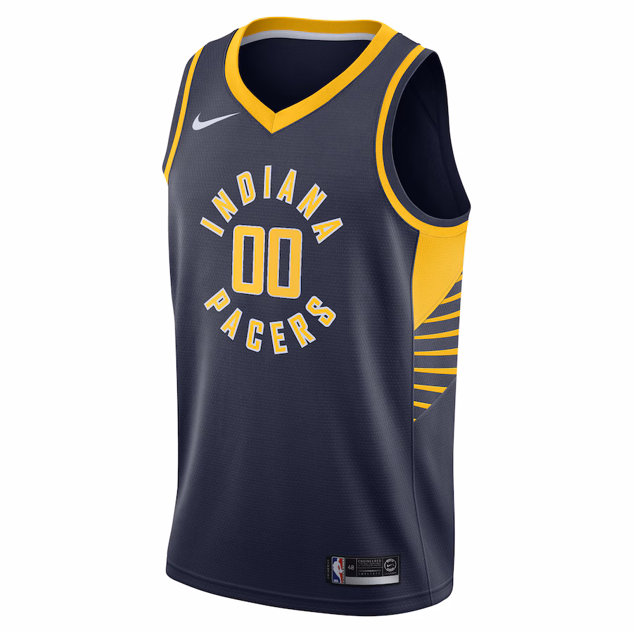 Indiana Pacers 2020/21 Swingman maßgeschneidertes Trikot - Icon-Edition - Marineblau