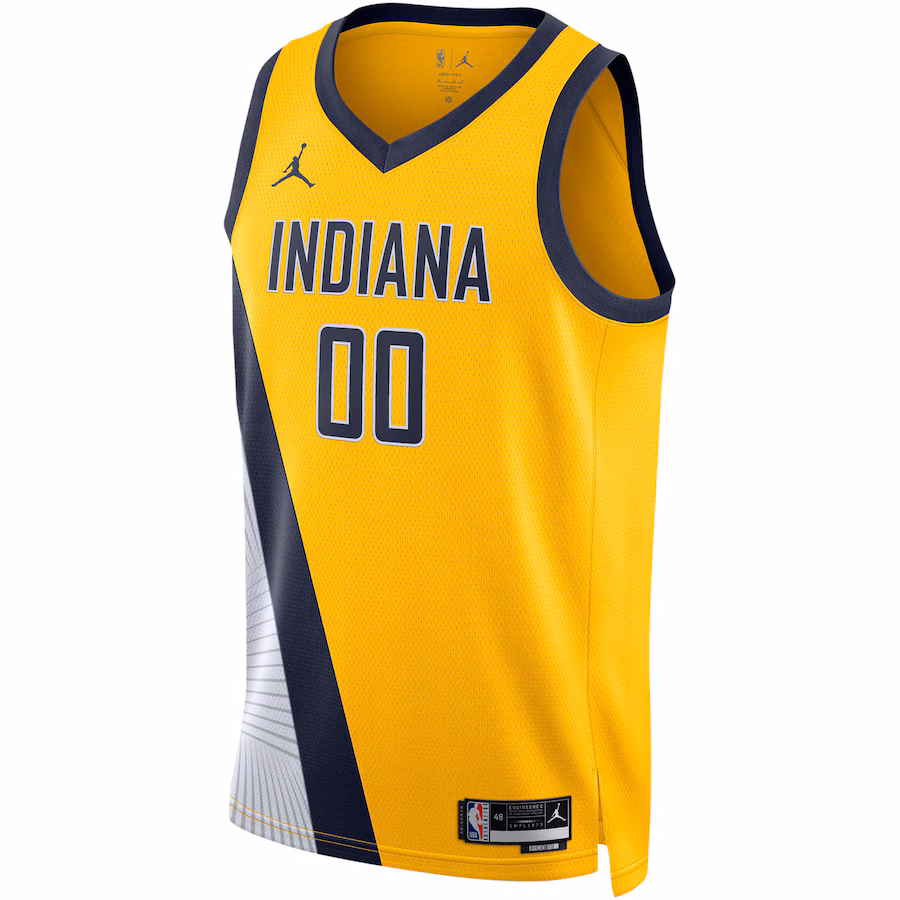 Bennedict Mathurin, Indiana Pacers Jordan Brand Männer- und Frauen-Swingman-Trikot - Statement-Edition - Gold