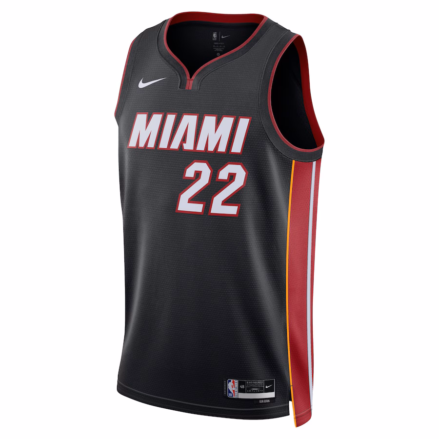 Jimmy Butler, Maillot Swingman uni-sexe de Nike des Miami Heat - Édition Icône - Noir