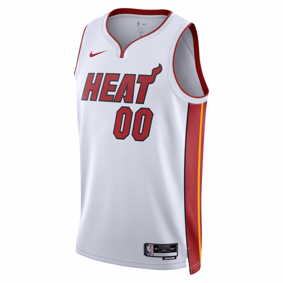 Miami Heat Unisex Swingman-Custom-Trikot - Association-Edition - Weiß