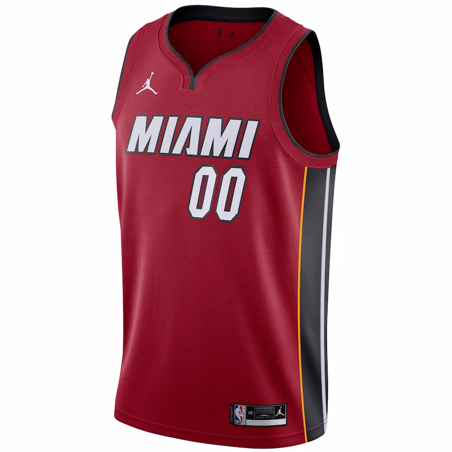 Miami Heat Camiseta Swingman personalizada de Jordan Brand - Edición Declaración - Rojo