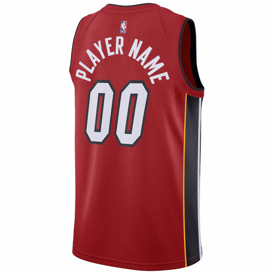 Miami Heat Camiseta Swingman personalizada de Jordan Brand - Edición Declaración - Rojo