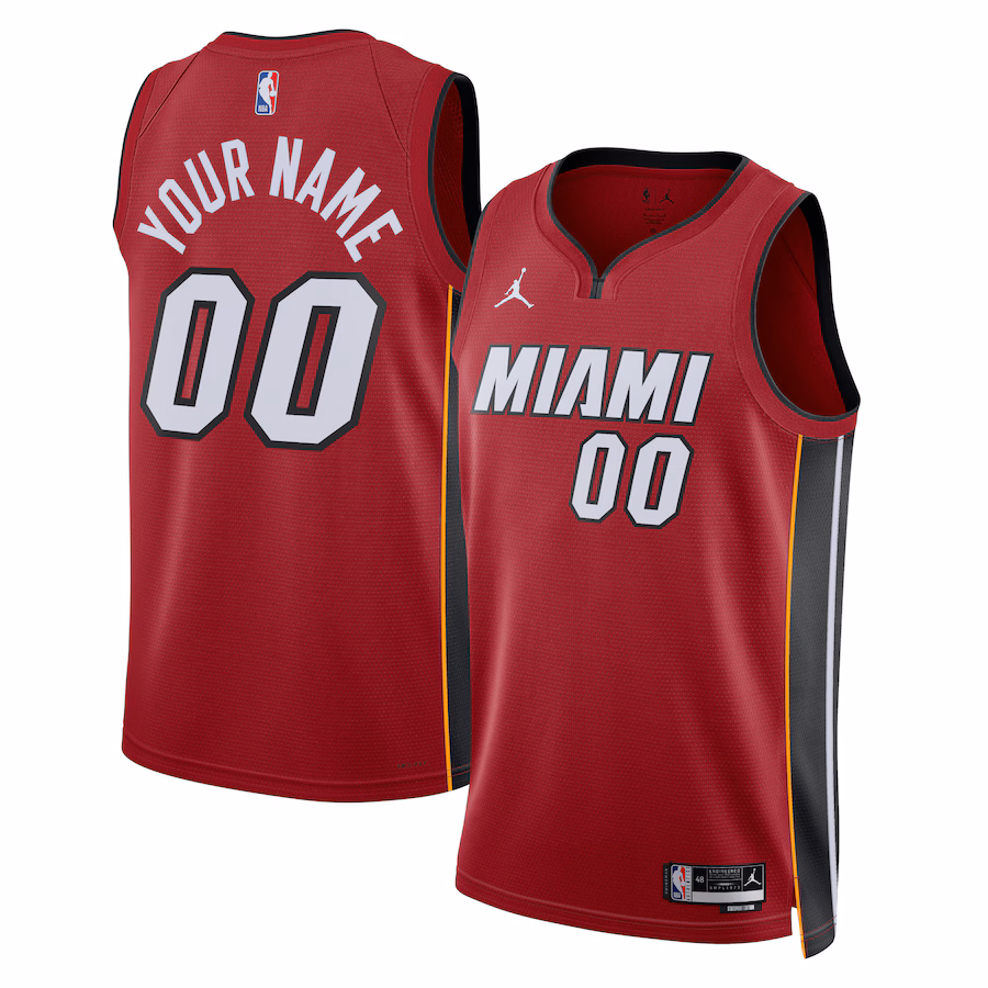 Maglia Jordan Brand Miami Heat unisex 2022/23 Swingman personalizzata