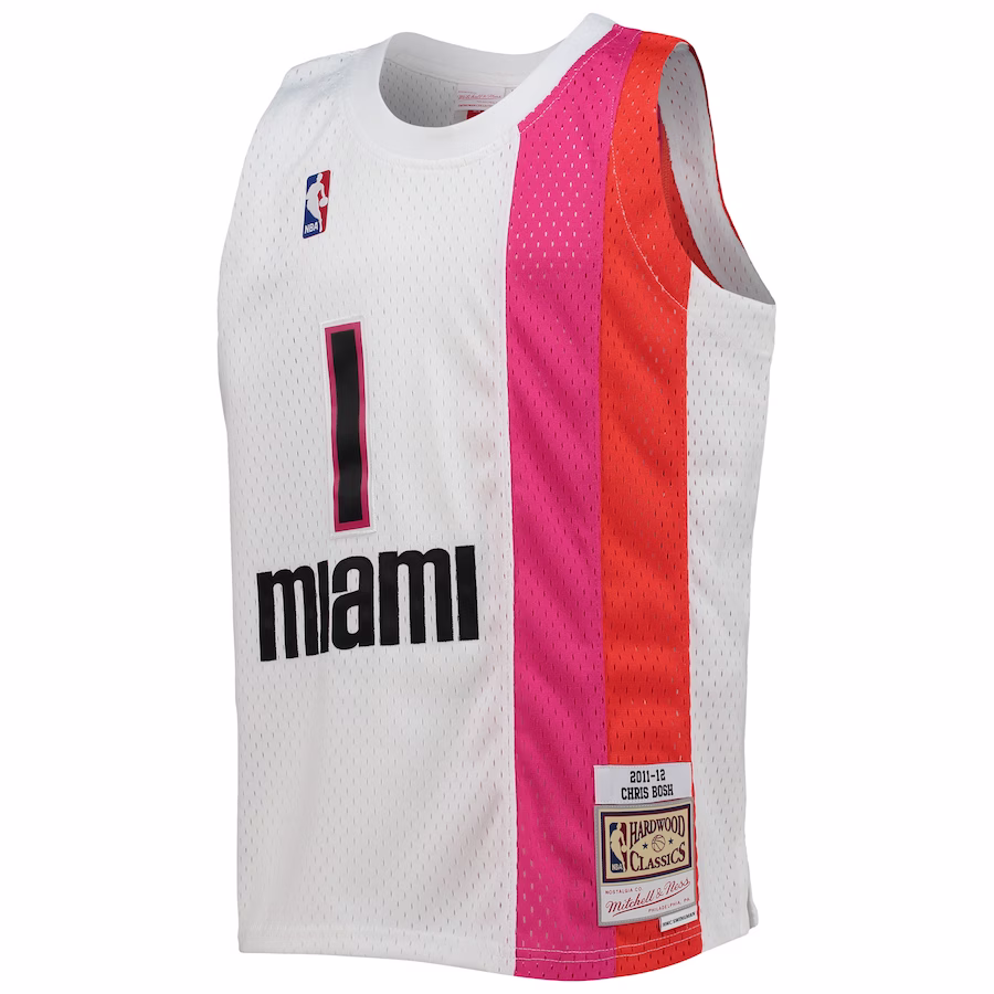 Chris Bosh Miami Heat Mitchell & Ness Jugend 2011/12 Hardwood Classics Swingman Trikot