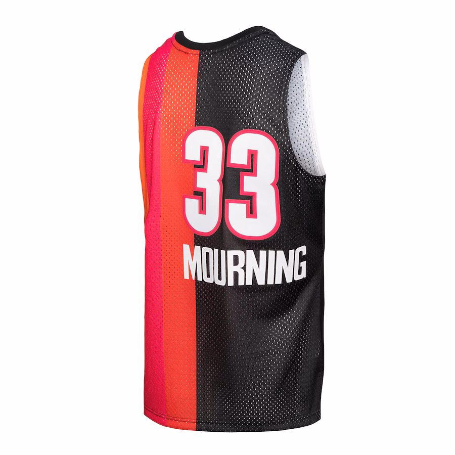 Alonzo Mourning Miami Heat Mitchell & Ness Hardwood Classics 2005/06 Split Swingman Trikot