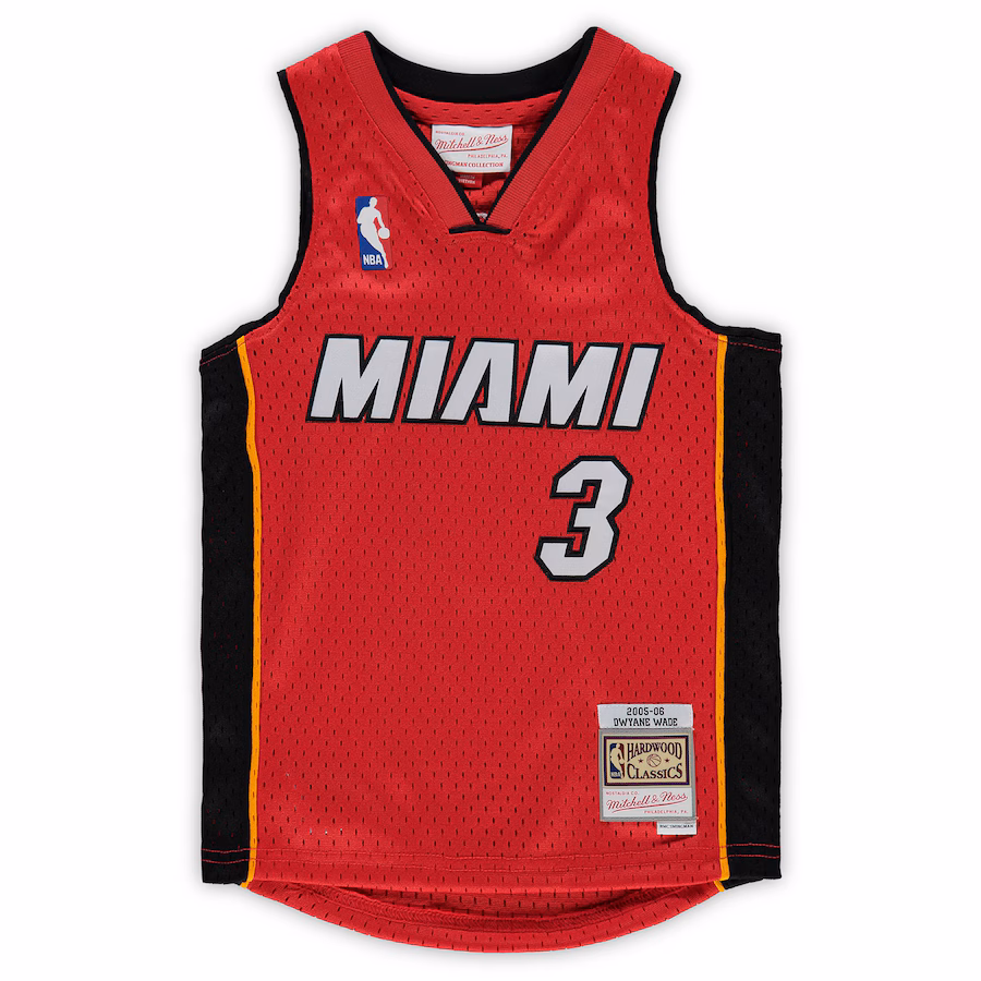 Maillot Dwyane Wade Miami Heat Mitchell & Ness bébé 2005/06 Hardwood Classics