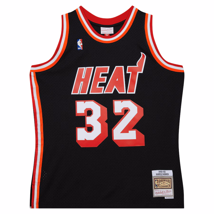 Maillot Harold Miner Miami Heat Mitchell & Ness 1992/93 Hardwood Classics Swingman