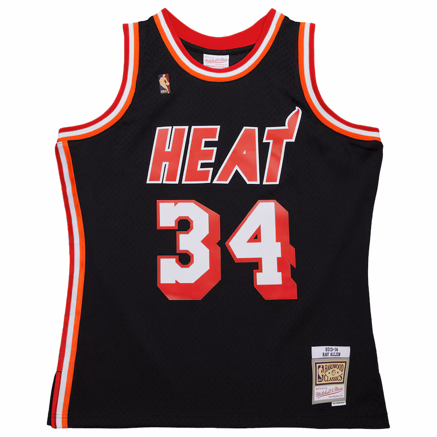 Maillot Ray Allen Miami Heat Mitchell & Ness 2013/14 Swingman Hardwood Classics