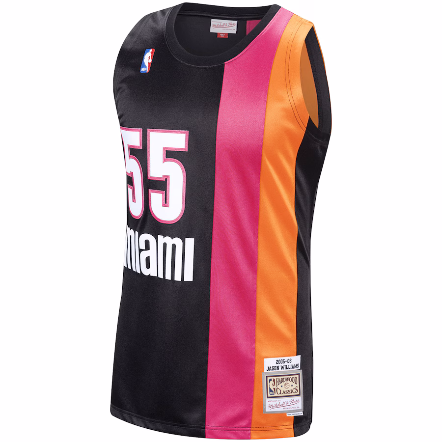 Maillot Jason Williams Miami Heat Mitchell & Ness 2005/06 Swingman Hardwood Classics