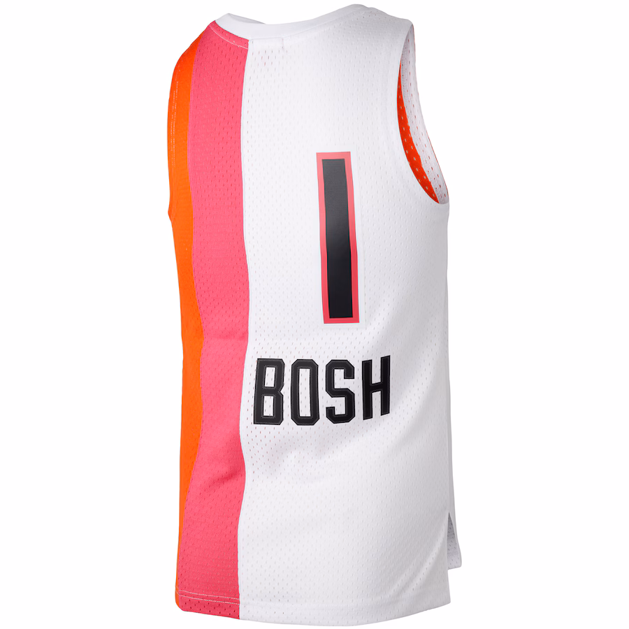 Camiseta Chris Bosh Miami Heat Mitchell & Ness mujer 2011/12 Hardwood Classics Swingman