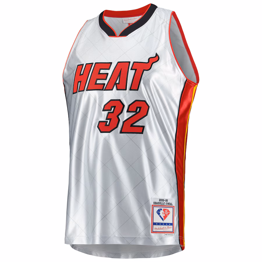 Shaquille O’Neal Miami Heat Mitchell & Ness 2005/06 Hardwood Classics 75. Jubiläum Trikot
