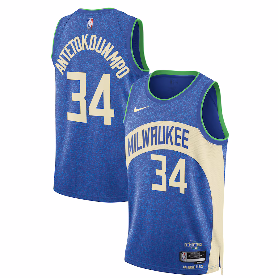 Milwaukee Bucks Giannis Antetokounmpo Unisex 2023/24 City Edition Trikot