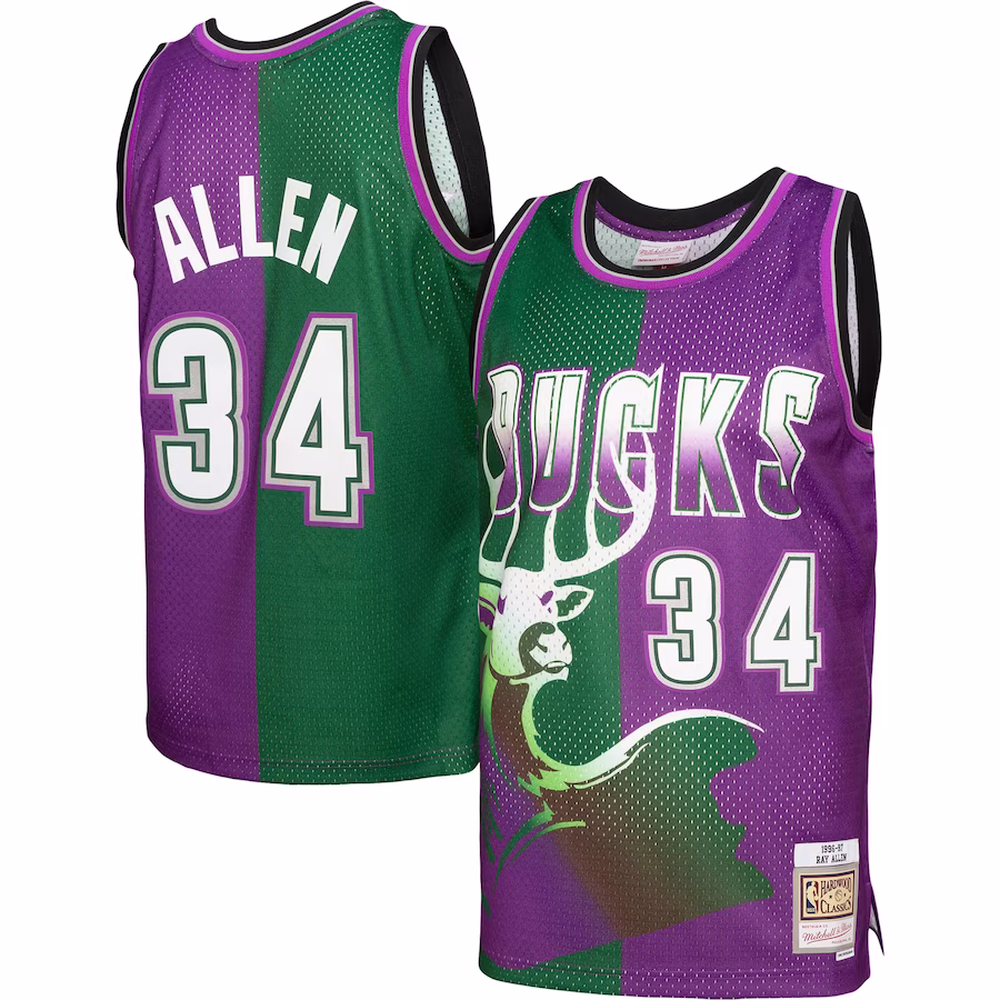 Camiseta Ray Allen Milwaukee Bucks 1996-97 - Mitchell & Ness HWC