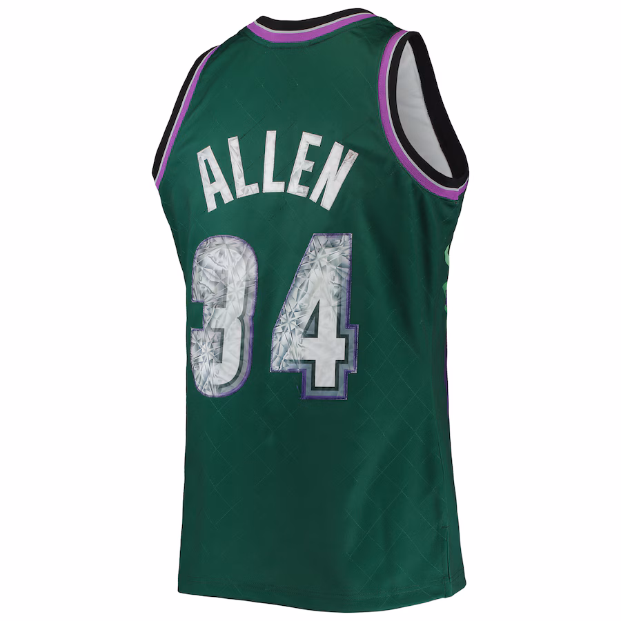 Maglia Diamond 75º anniversario NBA Hardwood Classics Mitchell & Ness Milwaukee Bucks Ray Allen 1996/97
