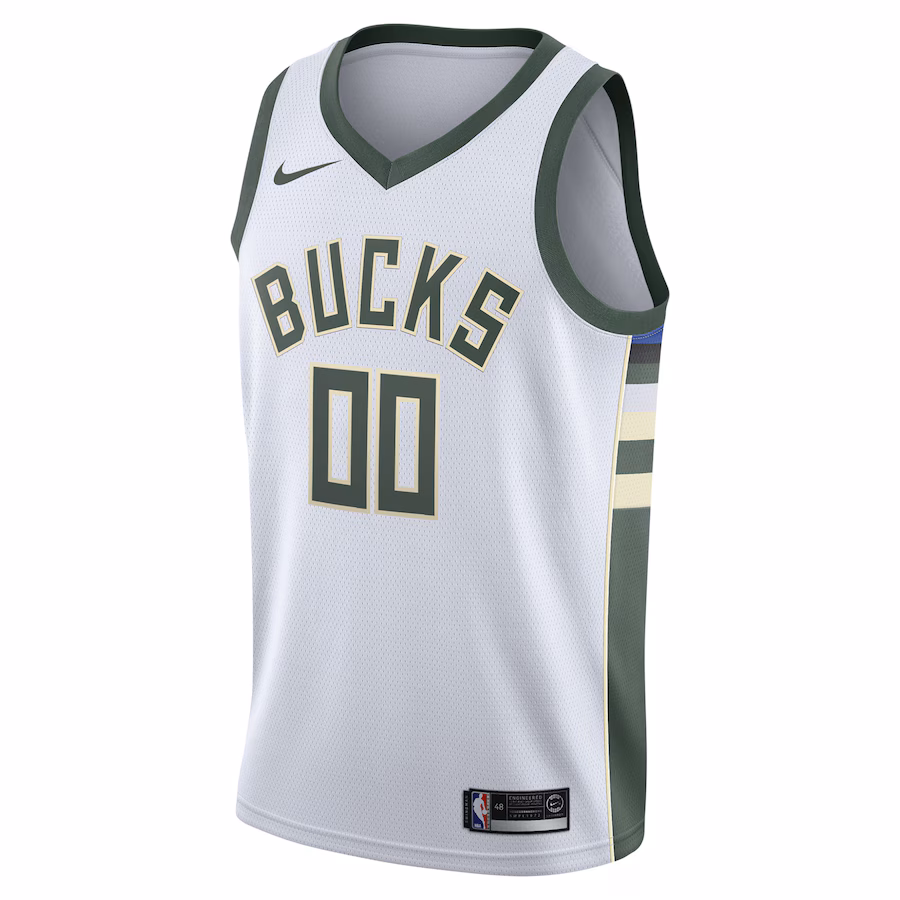 Milwaukee Bucks Camiseta personalizada Swingman 2020/21 - Edición Asociación - Blanco