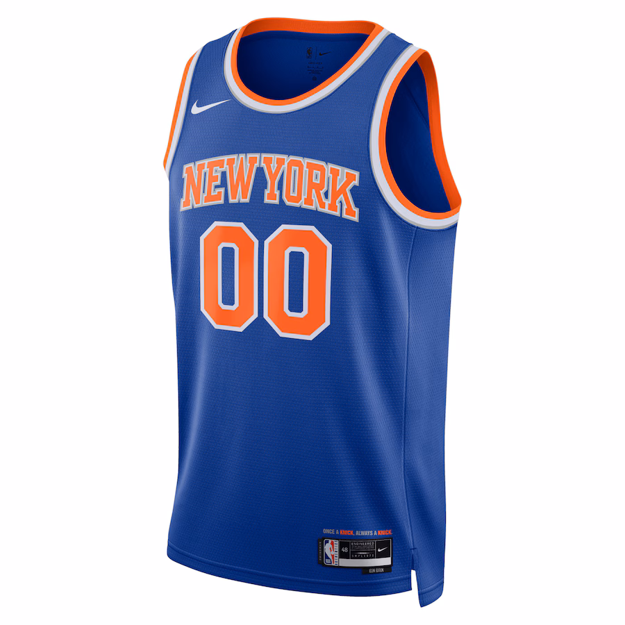Maillot personnalisé Swingman neutre des New York Knicks - Édition icône, Bleu