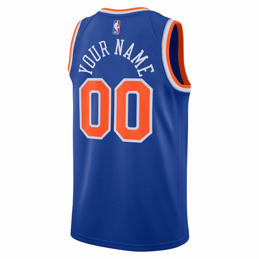 Maillot personnalisé Swingman neutre des New York Knicks - Édition icône, Bleu
