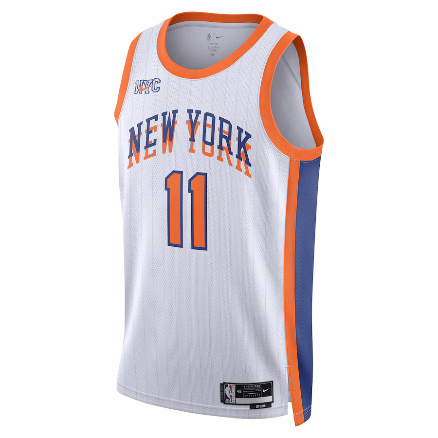 Maillot City Edition blanc New York Knicks Jalen Brunson 2024/25