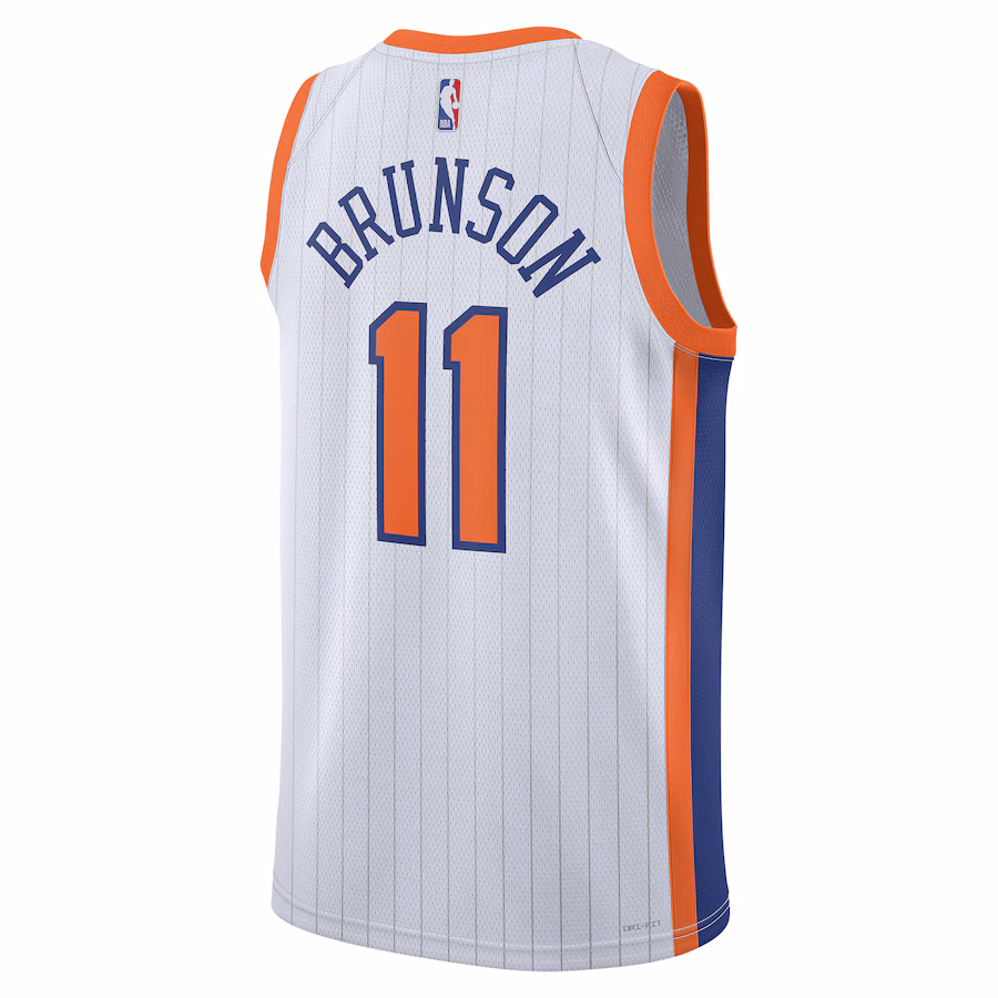 Maillot City Edition blanc New York Knicks Jalen Brunson 2024/25