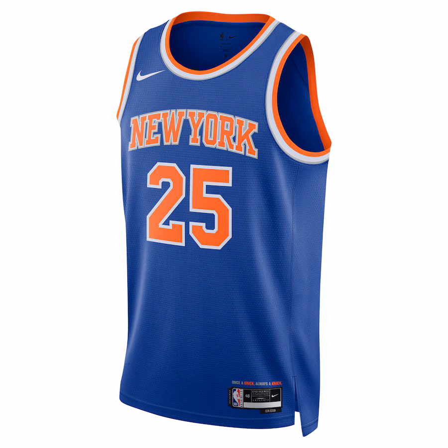 Maillot City Edition Swingman unisexe noir New York Knicks RJ Barrett 2022/23