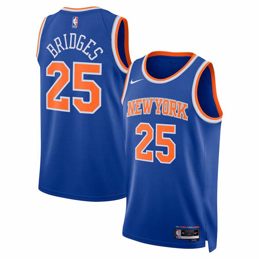 Maglia City Edition Swingman unisex nera New York Knicks RJ Barrett 2022/23