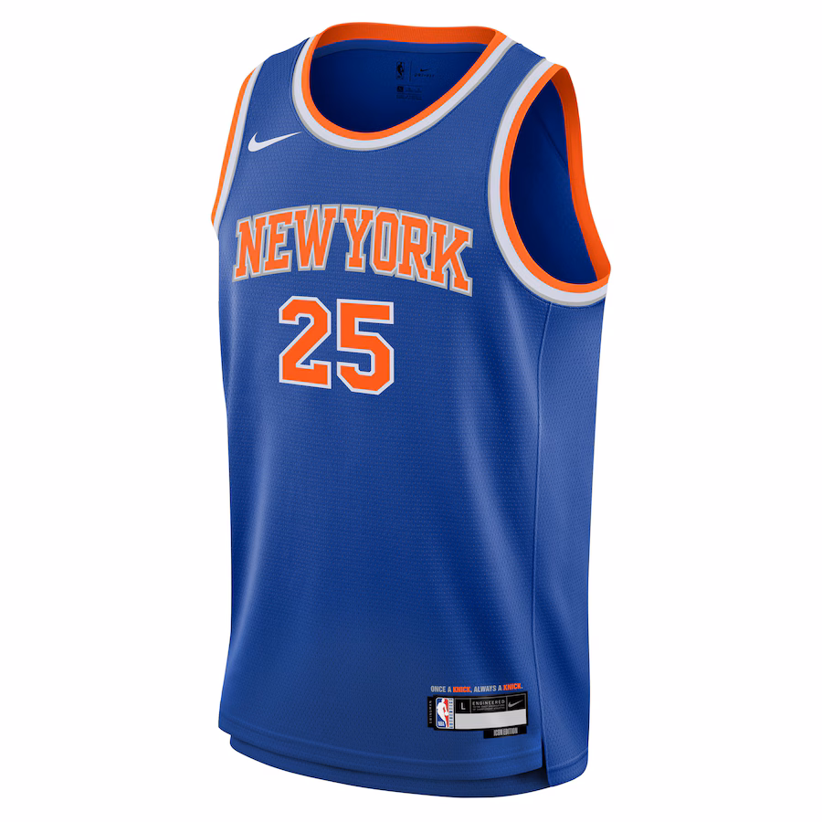 Mikal Bridges, maglia Swingman per giovani dei New York Knicks - Edizione icona, Blu