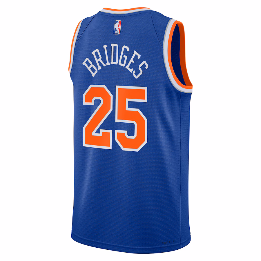 Mikal Bridges, maglia Swingman per giovani dei New York Knicks - Edizione icona, Blu