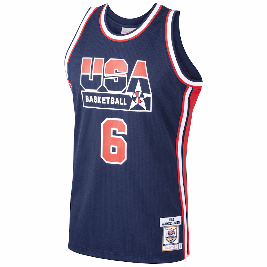 Patrick Ewing, U.S. Basketball Team Mitchell & Ness 1992 Dream Team Jersey - Navy Blue