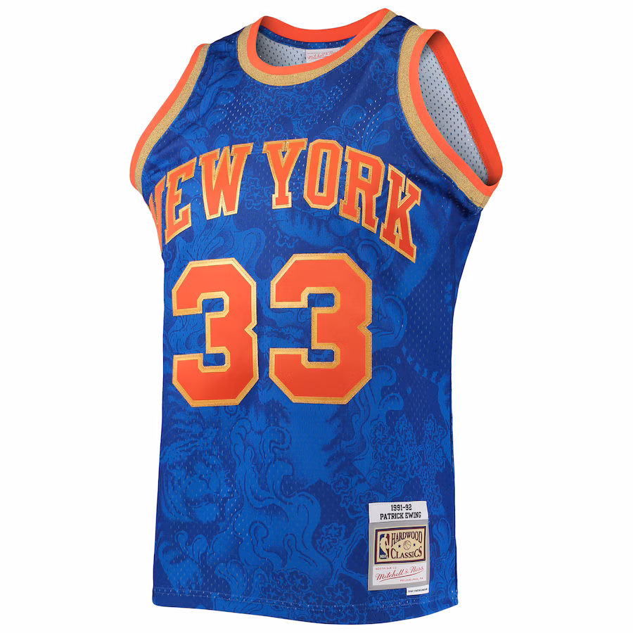 Maillot Lunar New Year Hardwood Classics Mitchell & Ness New York Knicks Patrick Ewing 1991/92