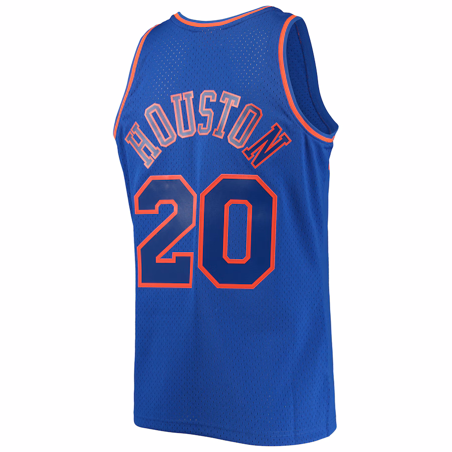 Allan Houston, camiseta Swingman vintage oscura 1996/1997 de Mitchell & Ness de los New York Knicks - Azul