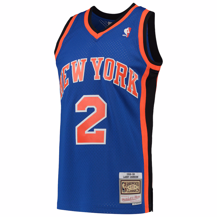 Maillot Larry Johnson New York Knicks 98-99 - Mitchell & Ness HWC