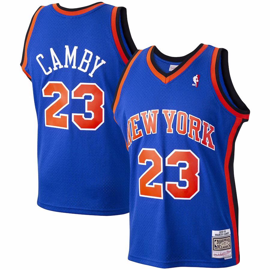 Maglia Hardwood Classics Mitchell & Ness New York Knicks Marcus Camby 1998/99